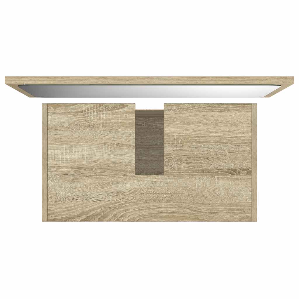 Baderomsmøbelsett 2 deler konstruert tre sonoma eik - number 9.