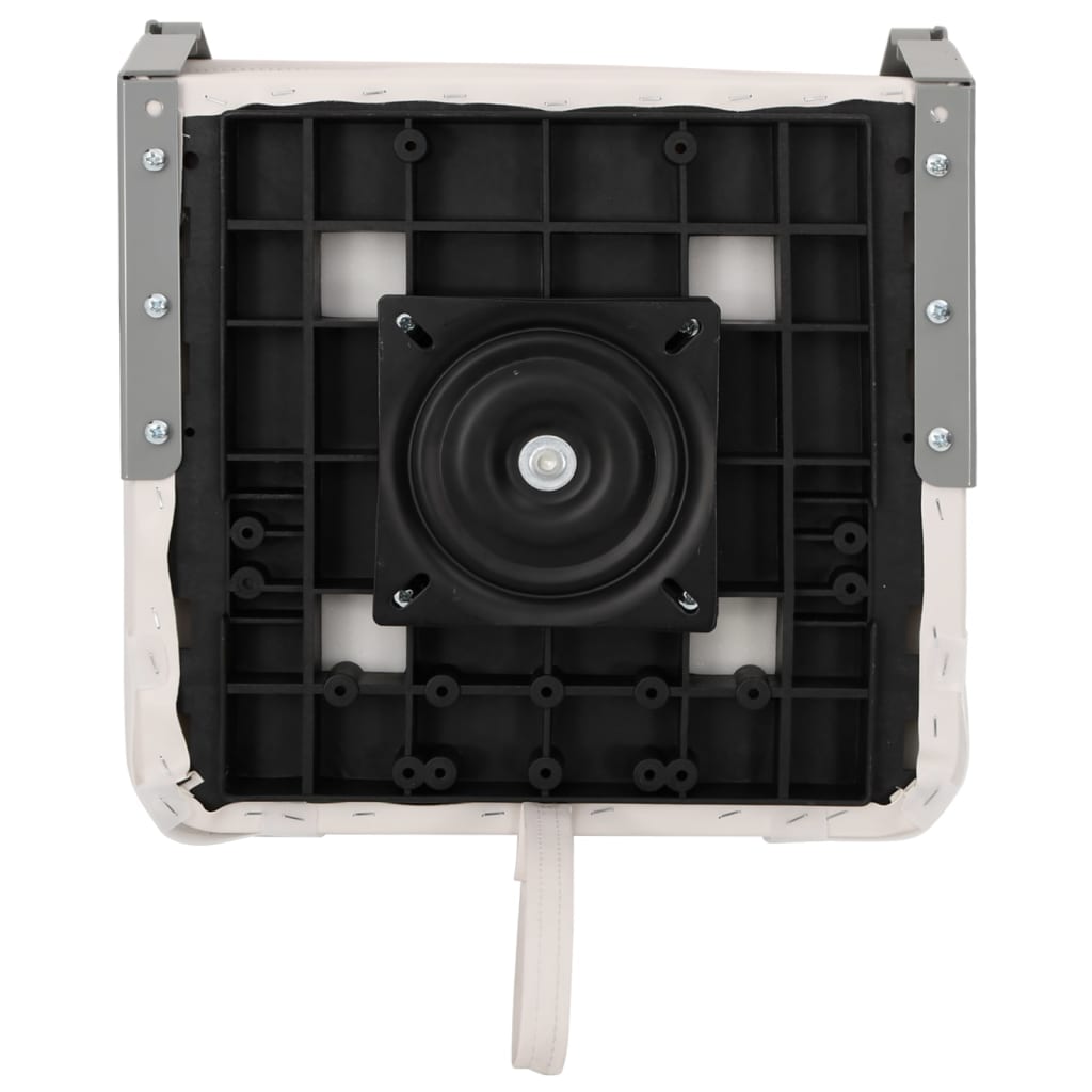 Bådsædesæt i dele med højt ryglæn foldbart - hvid og blå, 1, med drejeplade - number 9.