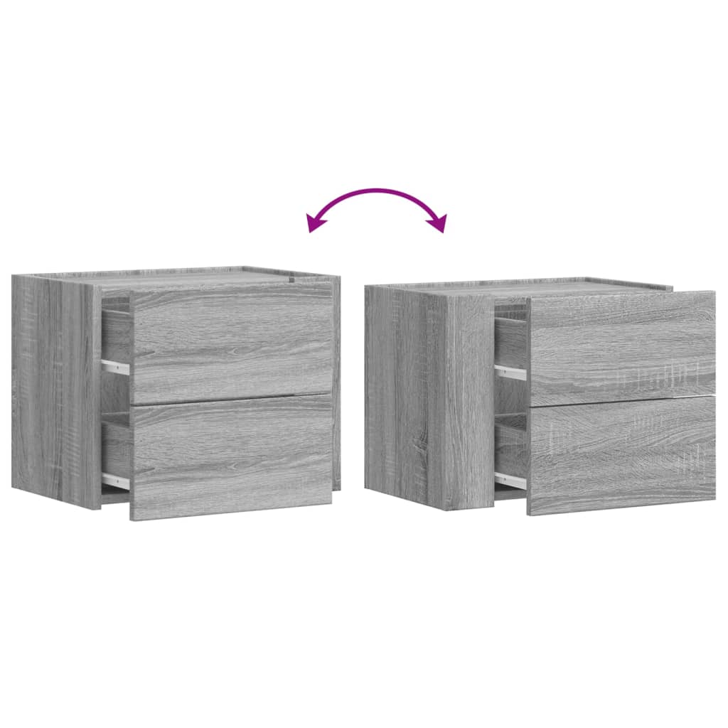 Zidni noćni ormarić 45x30x35 cm - sivi sonoma hrast, 1 - number 8.