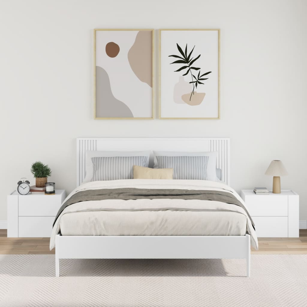 Zidni noćni ormarići kom. 45x30x35 cm - bijela, 2 - number 3.