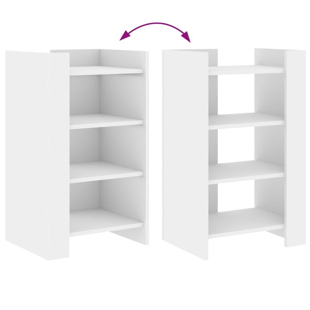 Sidan 45x35x75 cm konstruerat trä - vitt, 1, 45 cm - number 7.