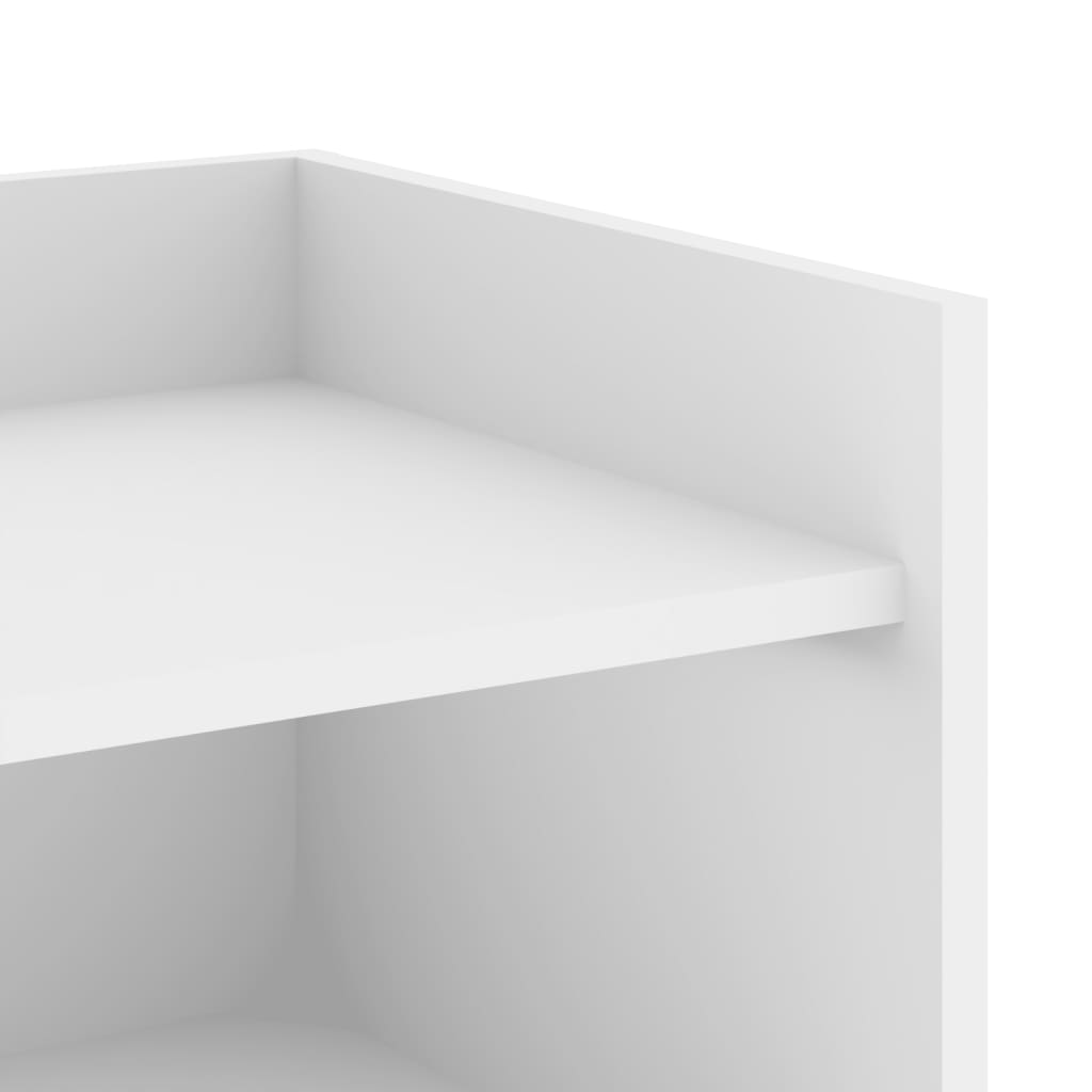 Sidan 45x35x75 cm konstruerat trä - vitt, 1, 45 cm - number 8.