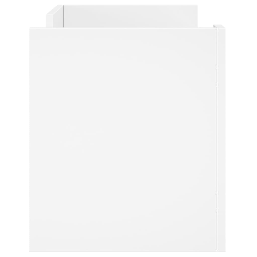 Tv-bord 80x35x40 cm konstrueret træ - hvid, 1, 80 cm - number 5.