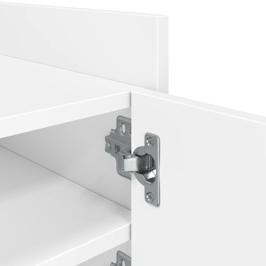 Tv-bord 80x35x40 cm konstrueret træ - hvid, 1, 80 cm - number 9.