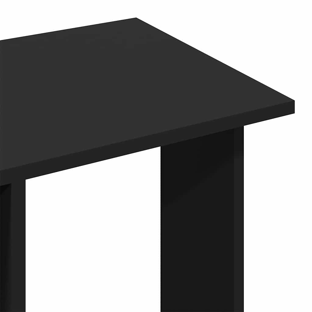 Ormar s kotačima 102x38x110 cm izgrađeno drvo - crno, 1 - number 8.