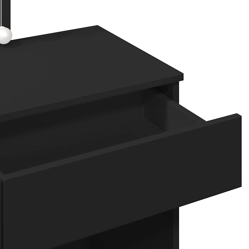 Makeupbord med led-lys 100x40x130 cm - sort, 1 - number 11.