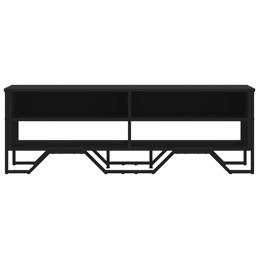 Tv-bord 122x34x41 cm konstrueret træ - sort, 1, 122 cm - number 4.