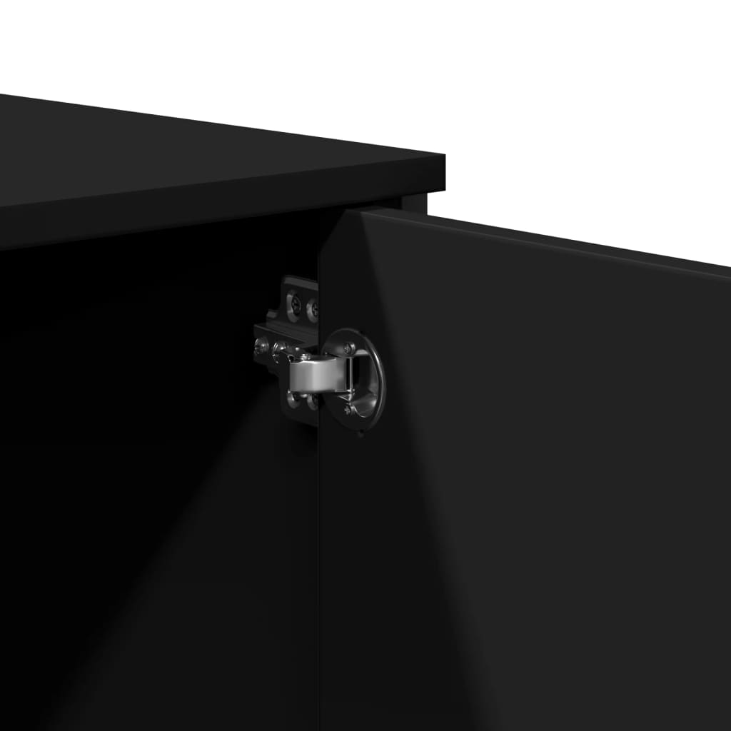 Konsola 100x35x74,5 cm drewno klejone - czarny, 1 - number 8.