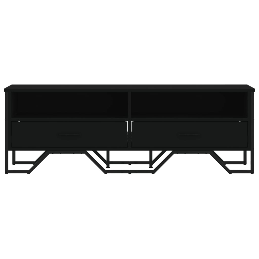 Stolik pod tv 122x34x41 cm drewno klejone - czarny, 1 - number 4.