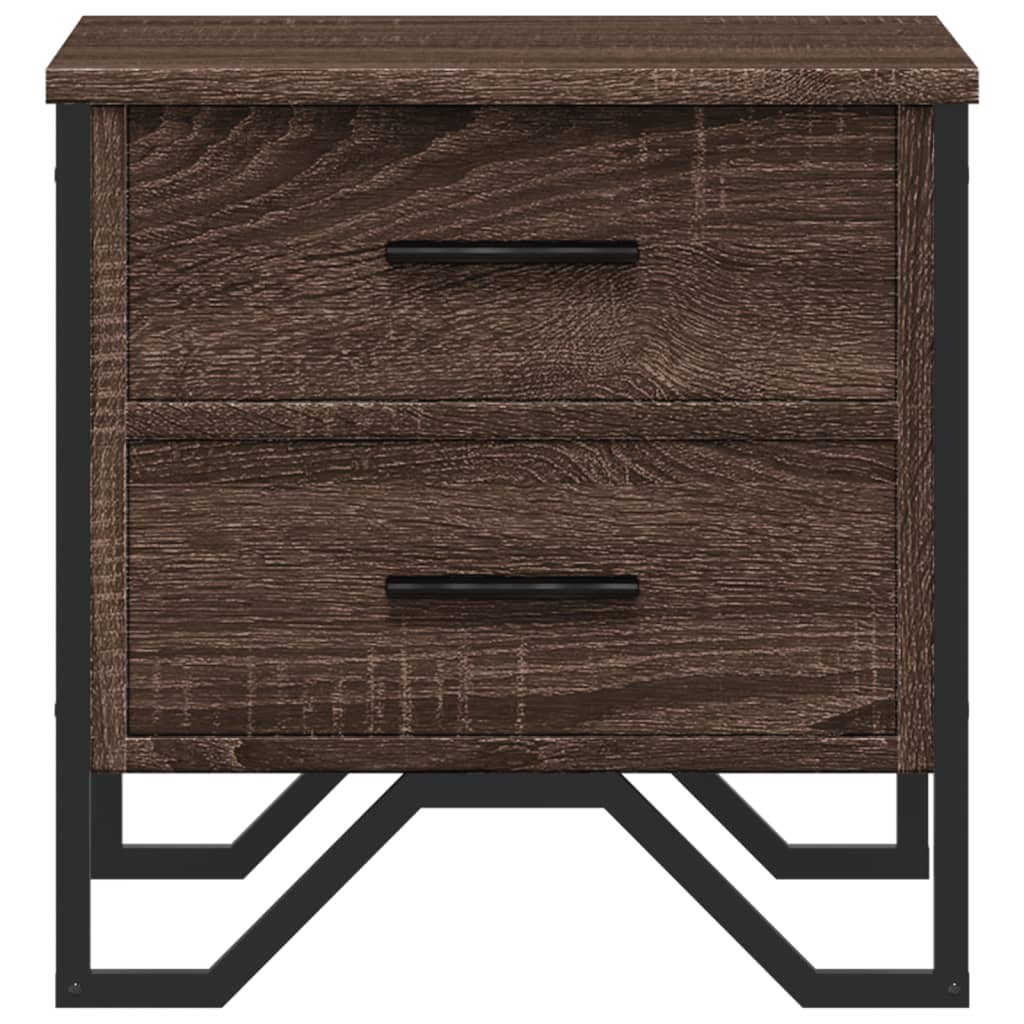 Bedside tables pc. 40x41x40 cm brown oak color - sonoma oak, 2 - number 5.