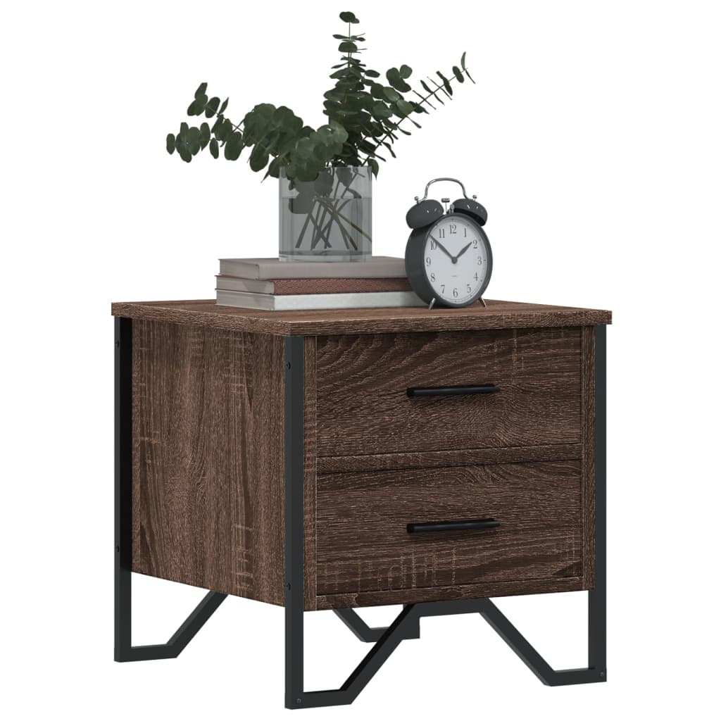 Bedside tables pc. 40x41x40 cm brown oak color - sonoma oak, 2 - number 4.