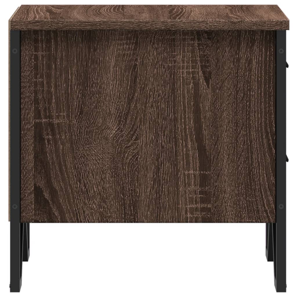 Bedside tables pc. 40x41x40 cm brown oak color - sonoma oak, 2 - number 7.