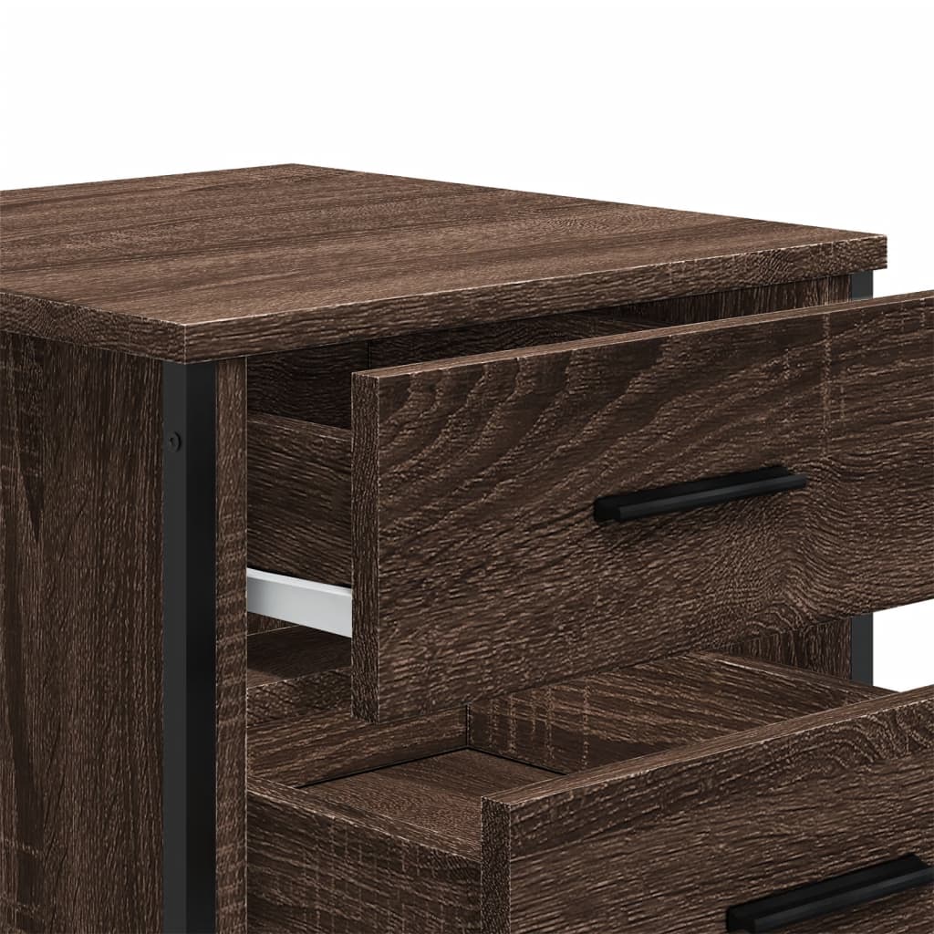 Bedside tables pc. 40x41x40 cm brown oak color - sonoma oak, 2 - number 9.