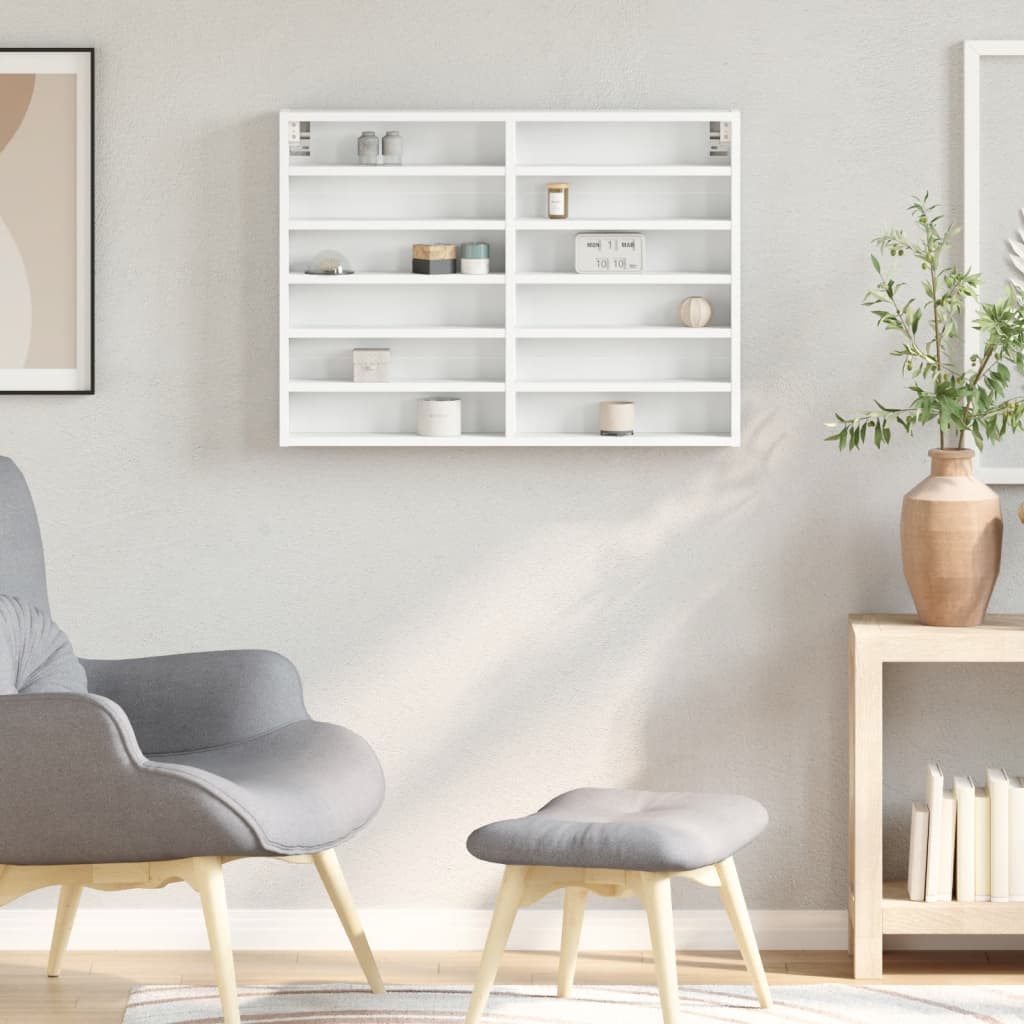 Gablota ekspozycyjna 80x8,5x58 cm drewno klejone - biały, 80 x 8,5 x 58 cm, 1 - number 3.