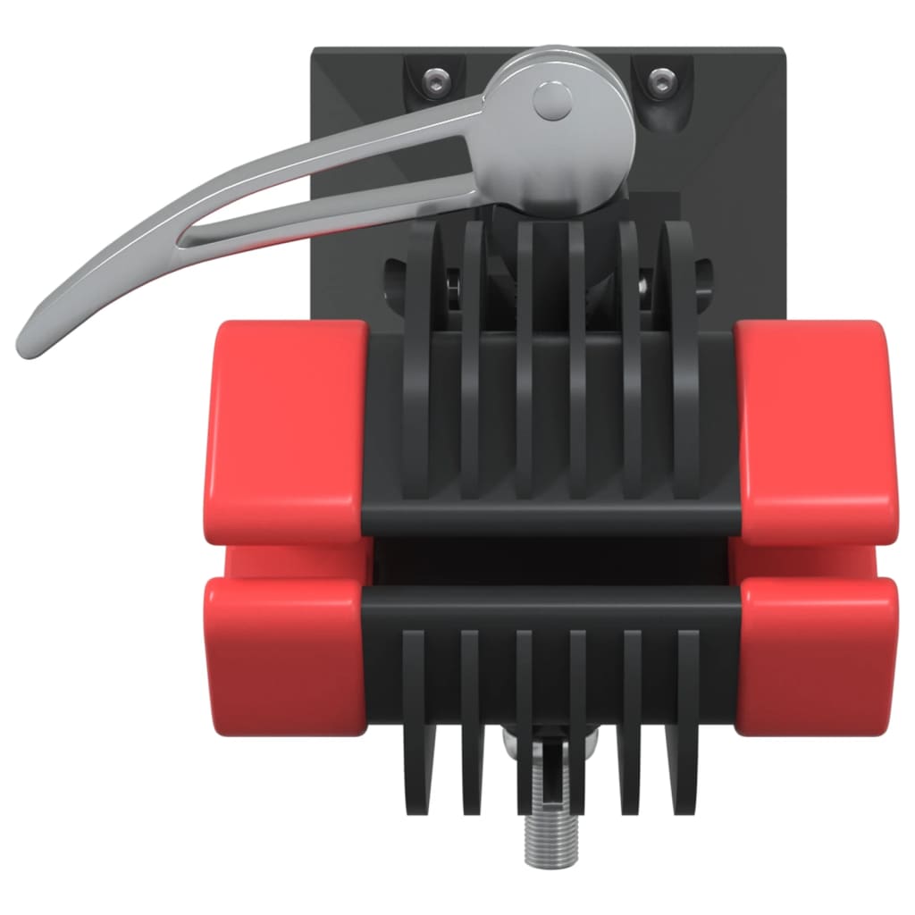 Væghængt reparationsstativ til cykler foldbart stål rød og sort - number 4.