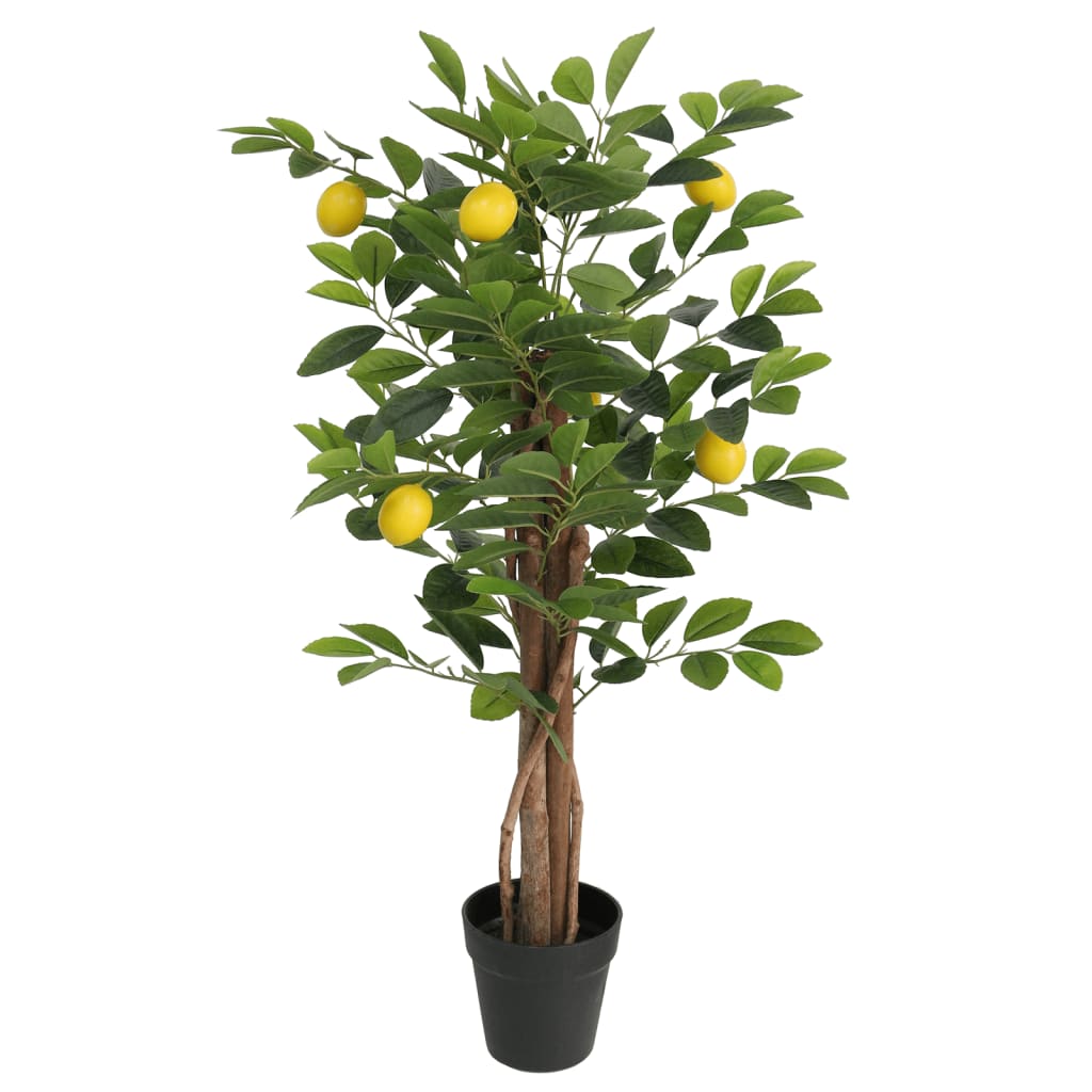 Kunstigt citrontræ med 3 stammer pp grøn - 85 cm - number 1.