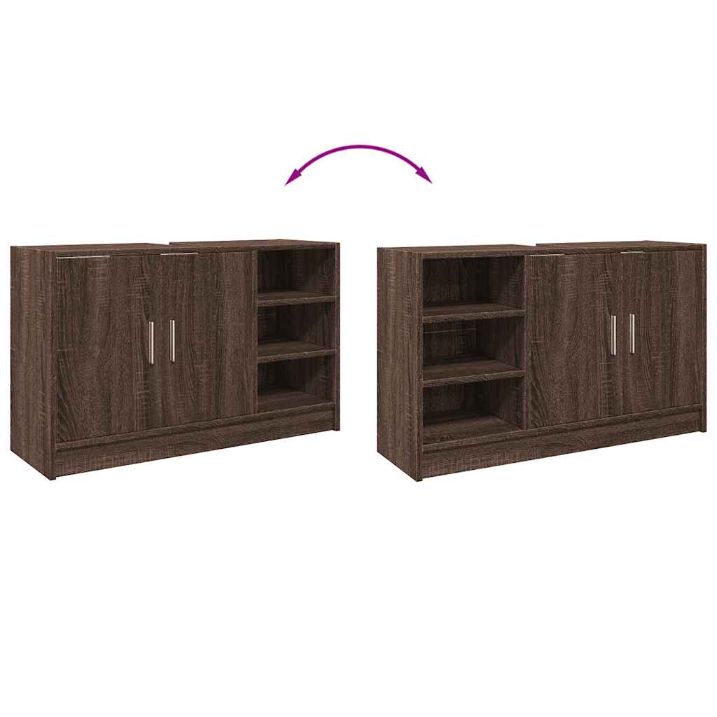 Szafka do mycia ręcznego zbudowanego drewnianego dębu - brązowy dąb, 90 x 29 x 55 cm, 1 - number 8.