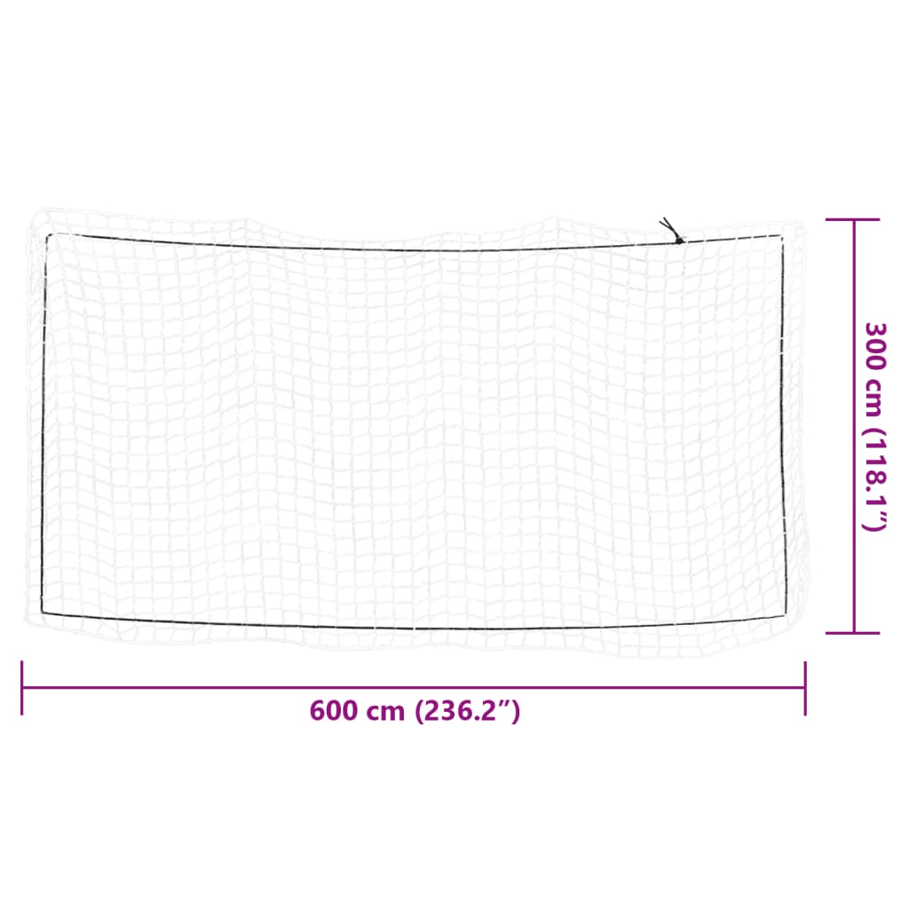 Med elastiksnor pp - hvid, 6 x 3 m, 1, trailernet - number 6.