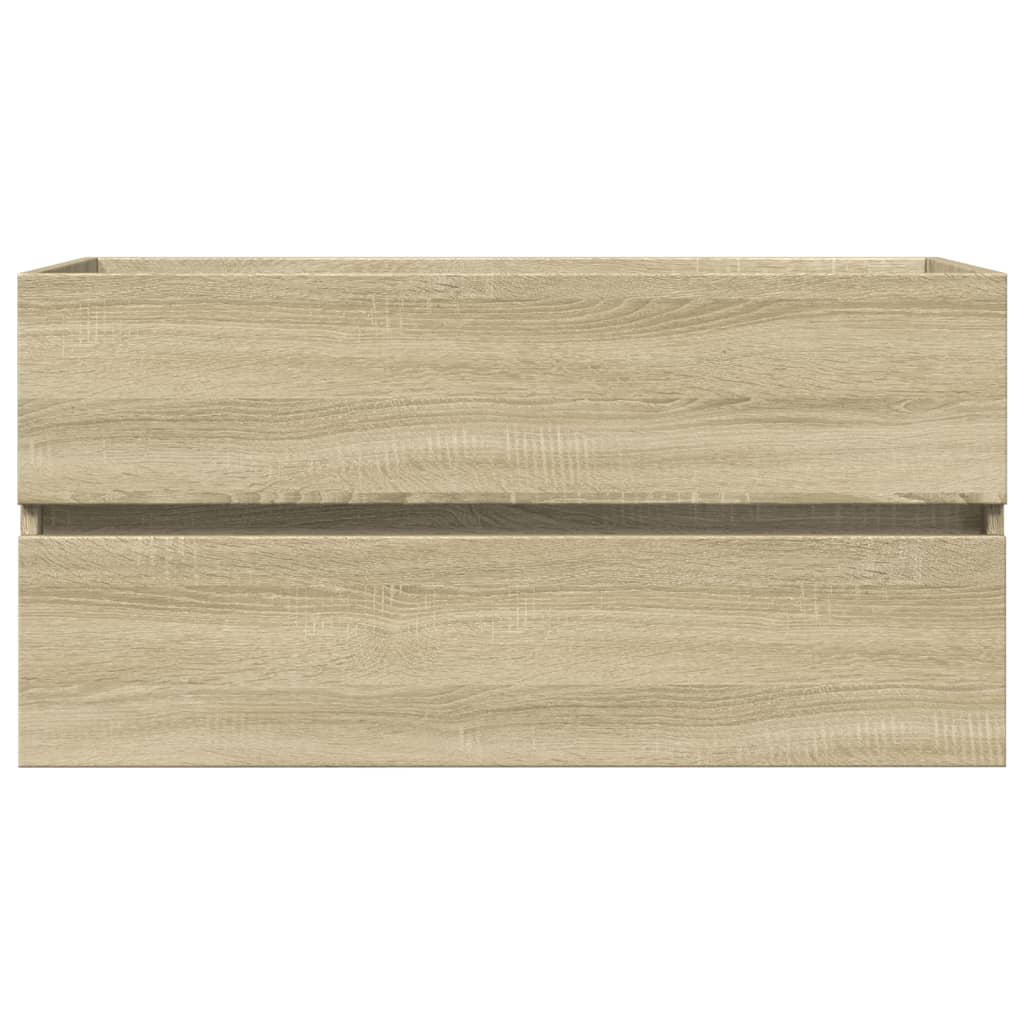 Szafka do mycia 90x38,5x45 cm drewno klejone dąb sonoma - number 4.