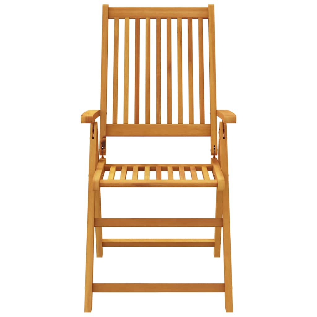 Spisebordssæt til haven 3 dele massivt akacietræ - 110 x 110 x 75 cm, 2 - number 6.