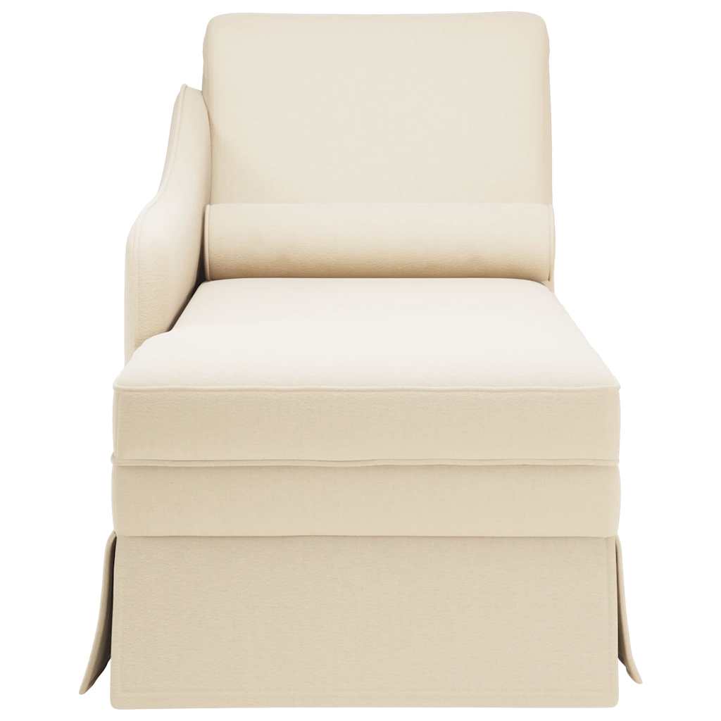 Chaiselong med bolster og højre armlæn hør - number 4.