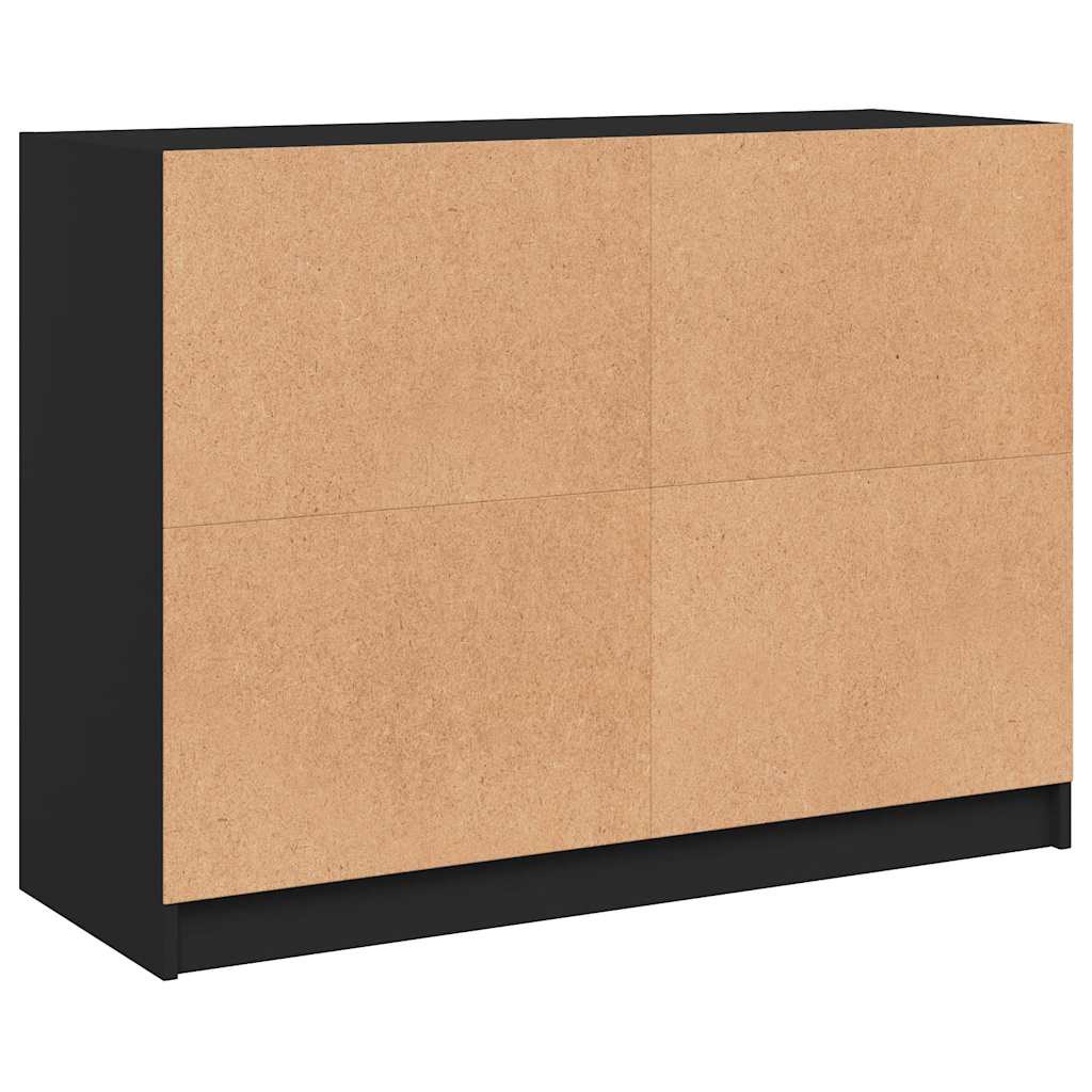 Skænk 102x37x75,5 cm konstrueret træ - sort, 1, 102 cm - number 8.