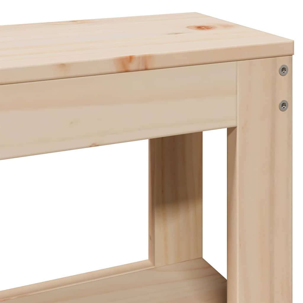 Okvir kreveta bez madraca čvrsti bor - prirodna boja, 120 x 200 cm - number 10.