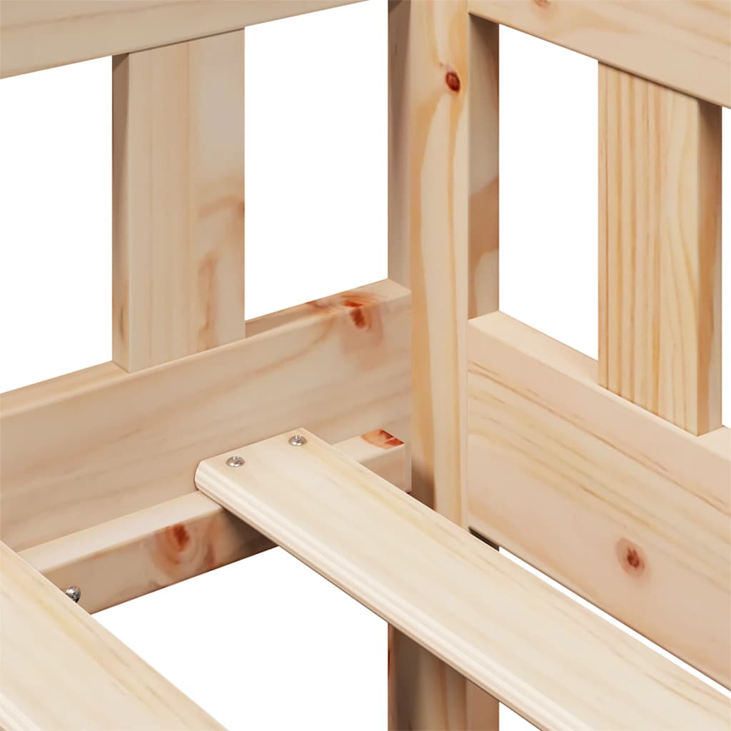 Daybed med skuffer massivt fyrretræ - naturfarvet, 90 x 200 cm - number 10.