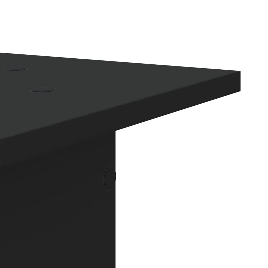 Službeni zvučnici 2 pcs. izgrađeno drvo - crno, 30 x 30 x 60 cm - number 7.