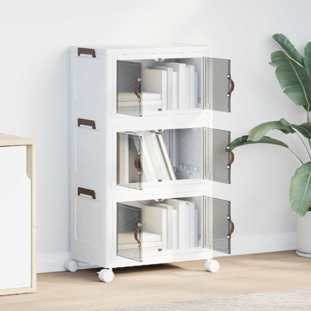 Stapelbar förvaringslåda med hjul 3-vånings 28 l - 48,5 x 29,5 x 86 cm, 1 - number 3.