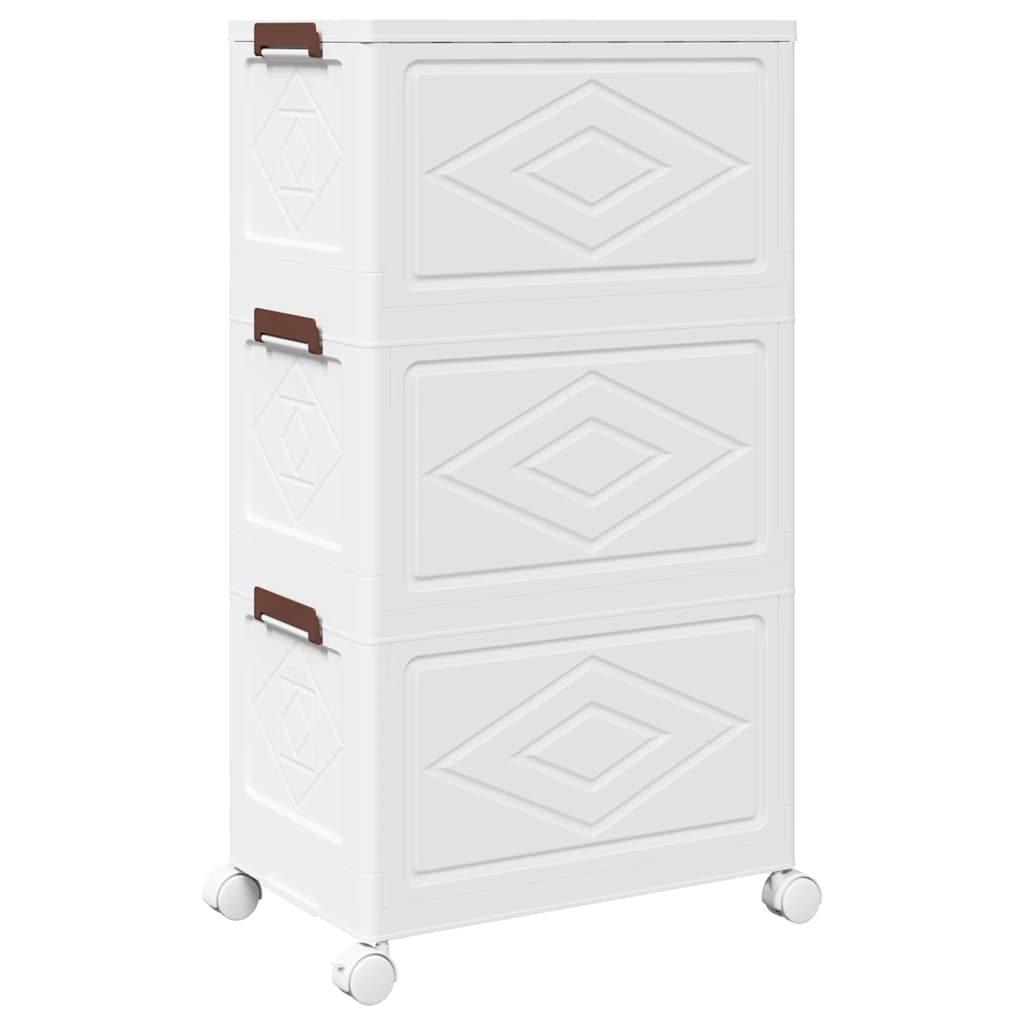 Stapelbar förvaringslåda med hjul 3-vånings 28 l - 48,5 x 29,5 x 86 cm, 1 - number 7.