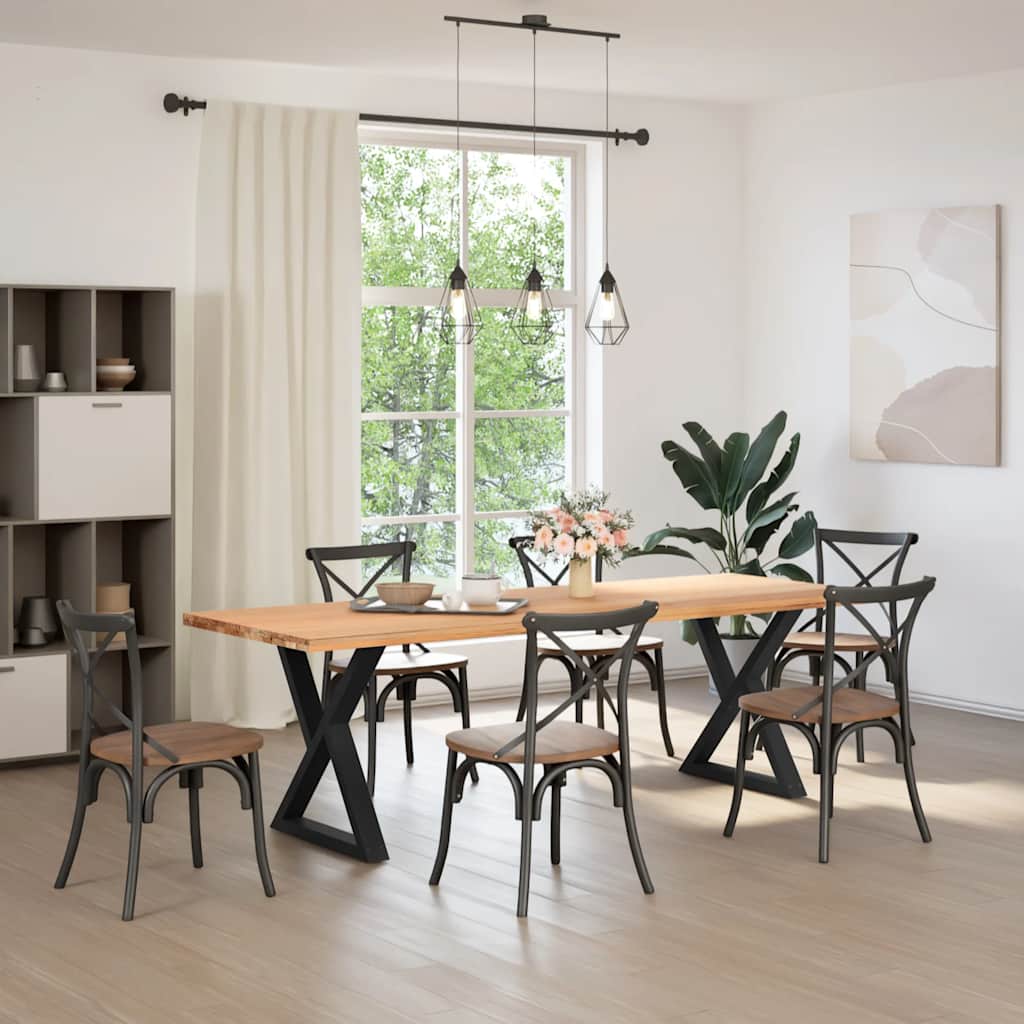 Spisebordsben stk 70x(72-73,3) cm stål - sort, 70 x (72-73.3) cm, 1, x - number 3.