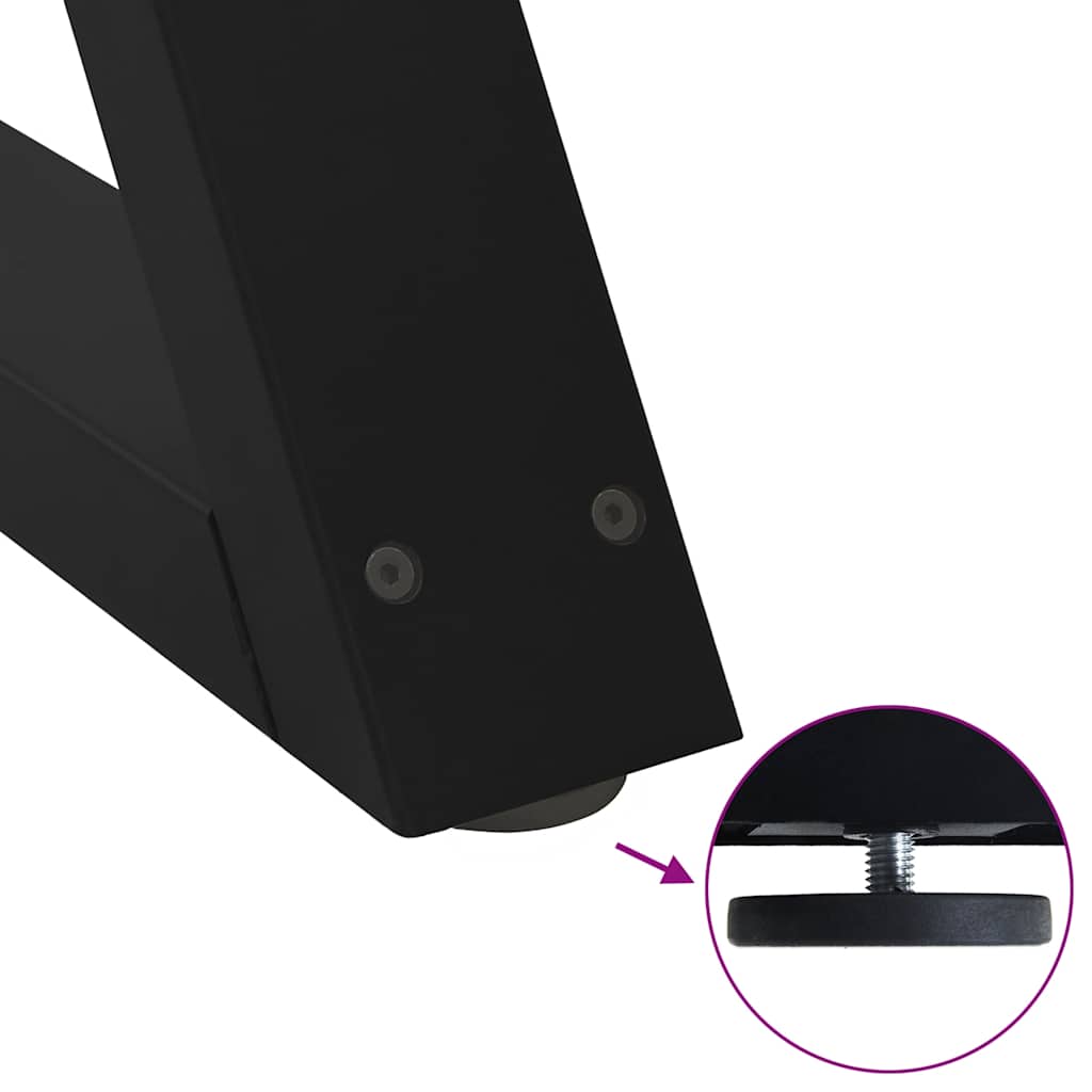Spisebordsben stk 70x(72-73,3) cm stål - sort, 70 x (72-73.3) cm, 1, x - number 9.
