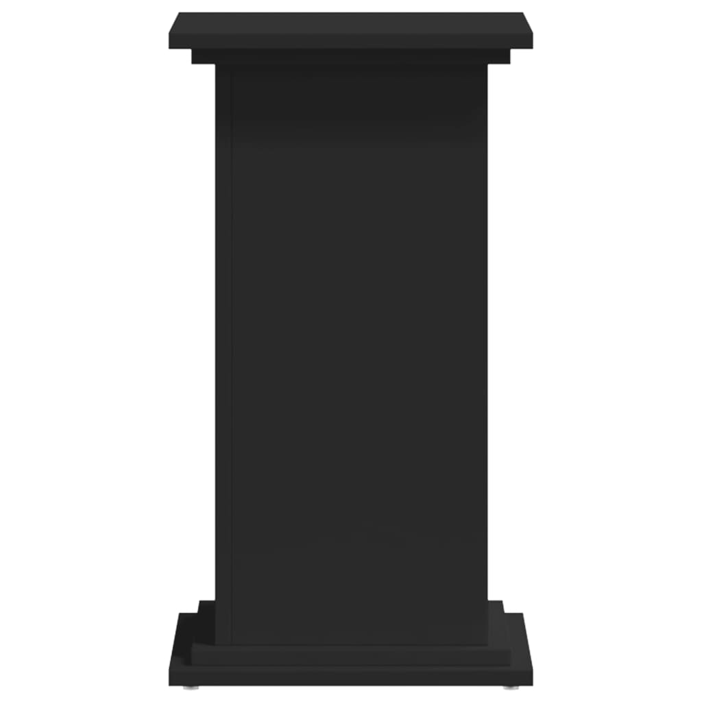 Stalak za biljke izgrađeno drvo - crno, 33 x 33 x 60 cm, 1 - number 4.