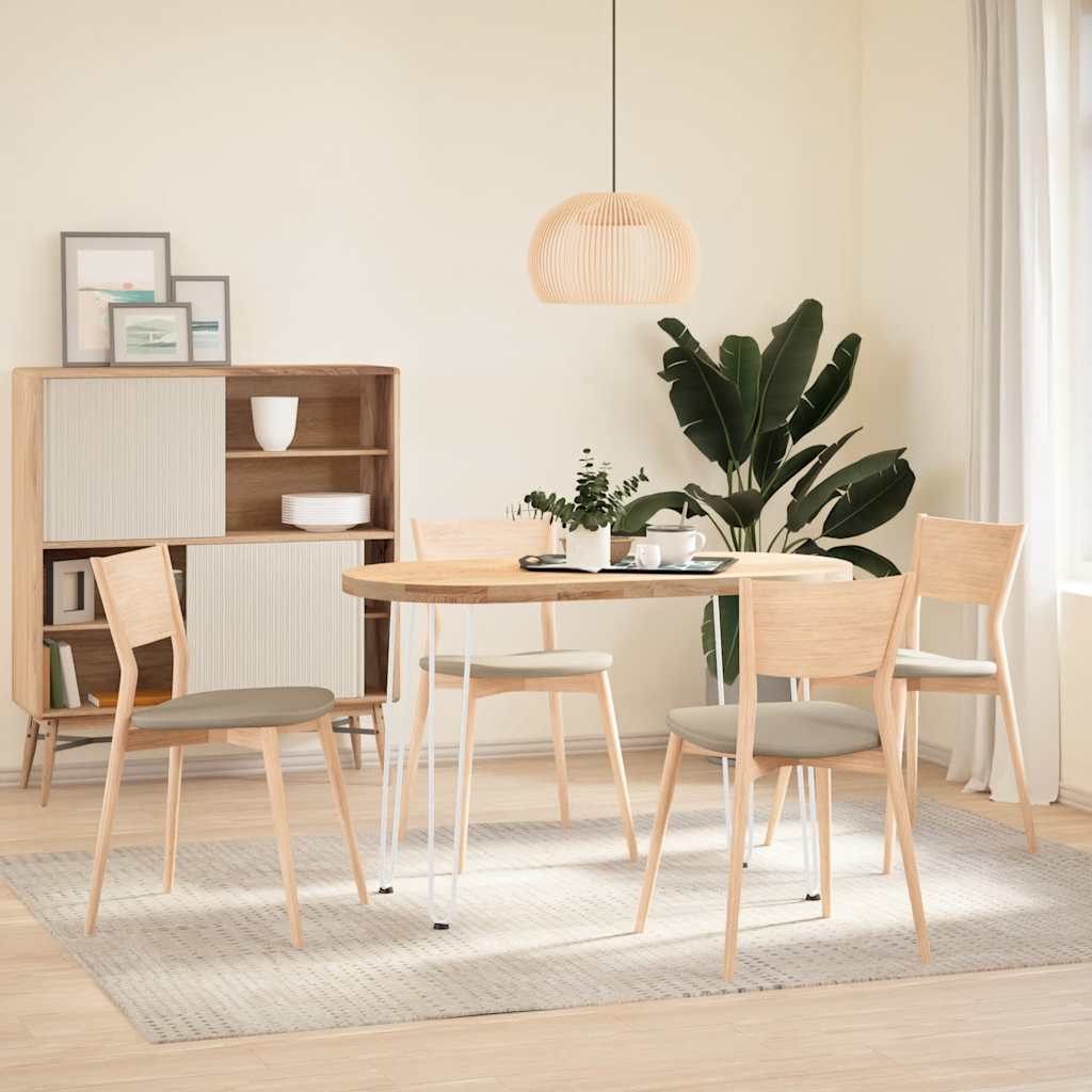 Hårnåle bordben 4 stk. massivt stål - hvid, 72 cm, 1, 2 rods - number 3.