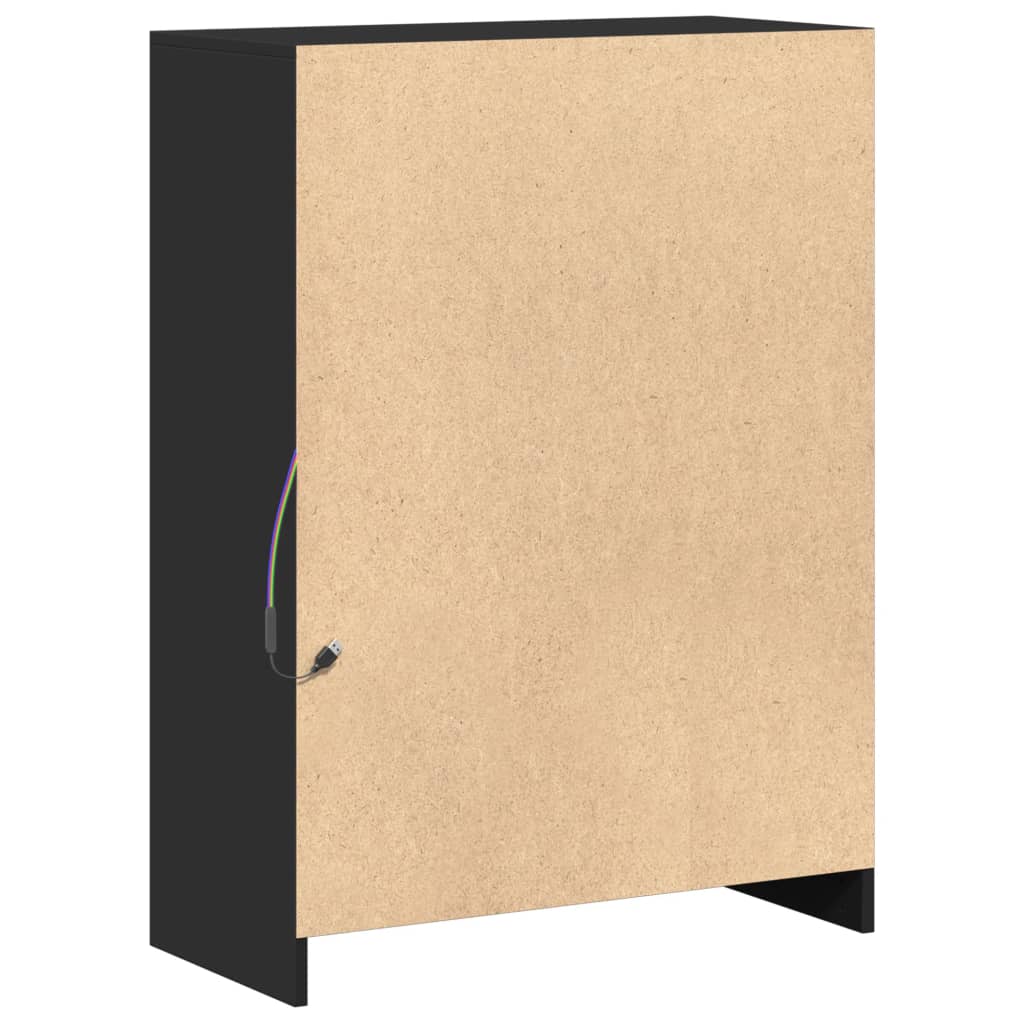 Reol med led 72x34x100 cm konstrueret træ - sort, 1, 72 cm - number 9.