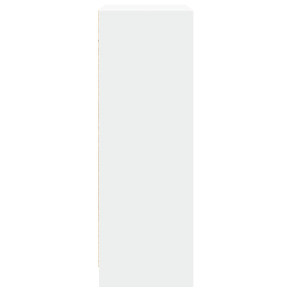 Reol med led 77x34x100 cm konstrueret træ - hvid, 1, 77 cm - number 7.