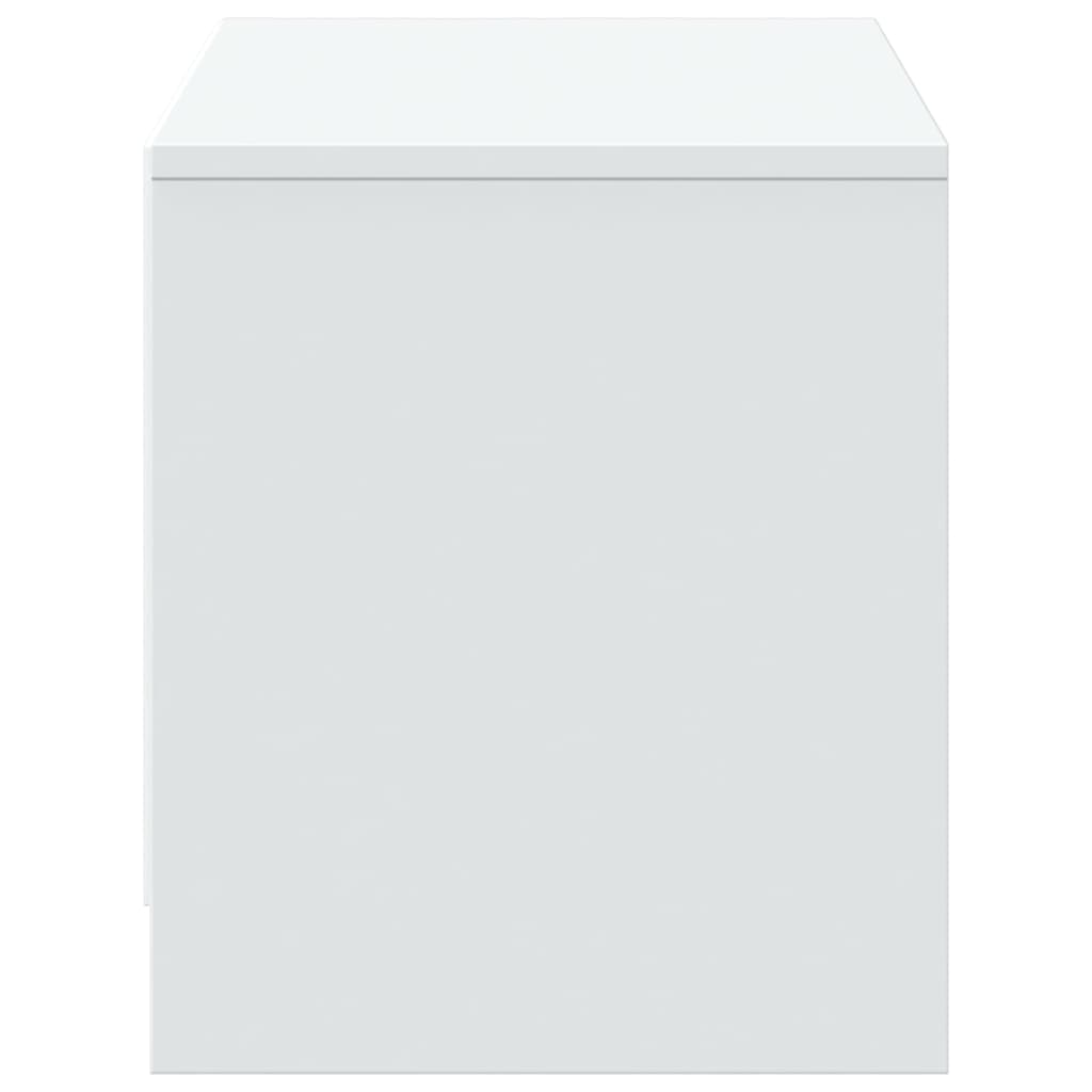 Tv-bord med led-lys 97x34x40 cm konstrueret træ - hvid, 1, 97 cm - number 7.