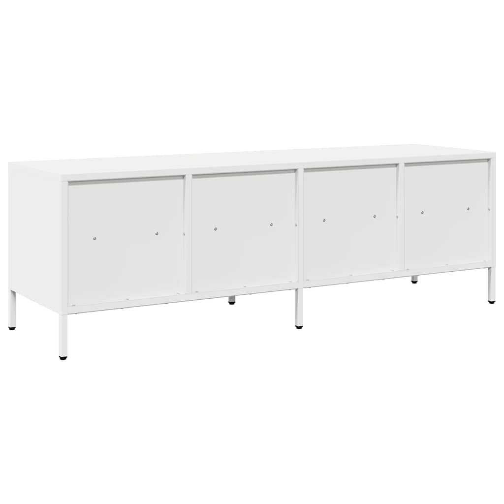 Stolik pod tv 135x39x43,5 cm stal walcowana na zimno - biały, 135 x 39 x 43,5 cm, 1 - number 7.