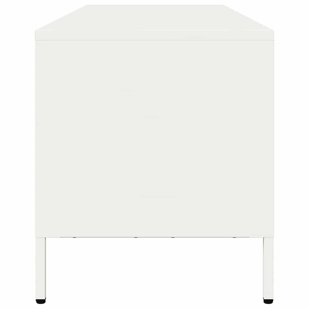 Stolik pod tv 135x39x43,5 cm stal walcowana na zimno - biały, 135 x 39 x 43,5 cm, 1 - number 6.