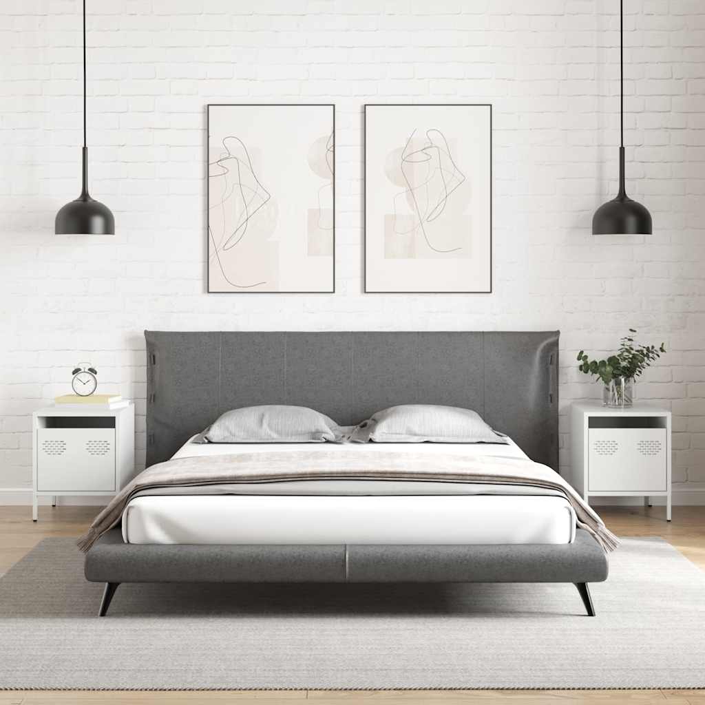 Noćni ormarići kom. 35x39x43,5 cm čelik - bijela, 2 - number 3.