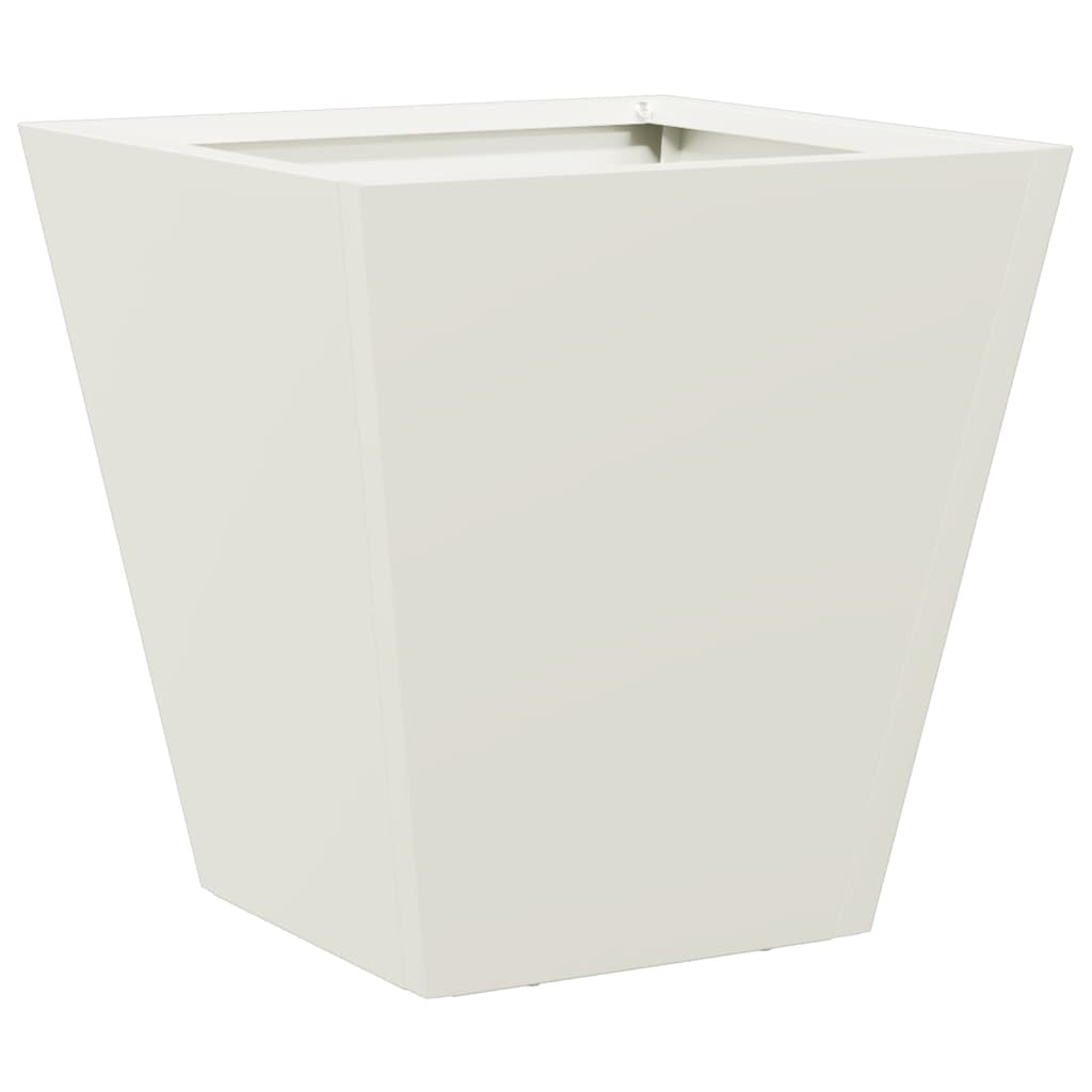 Planters pcs. steel white - steel/white, 30 x 30 x 30 cm, 2 - number 5.