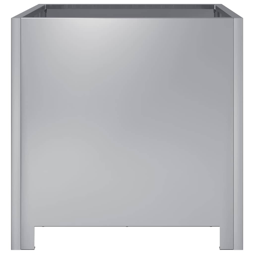 Plantekrukke galvaniseret stål - galvaniseret stål/grå, 40 x 40 x 40 cm, 1 - number 5.