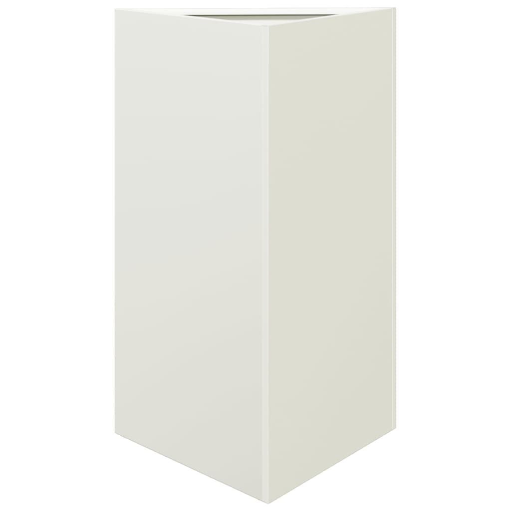 Plant jar triangular steel white - steel/white, 50 x 43 x 75 cm, 1 - number 2.