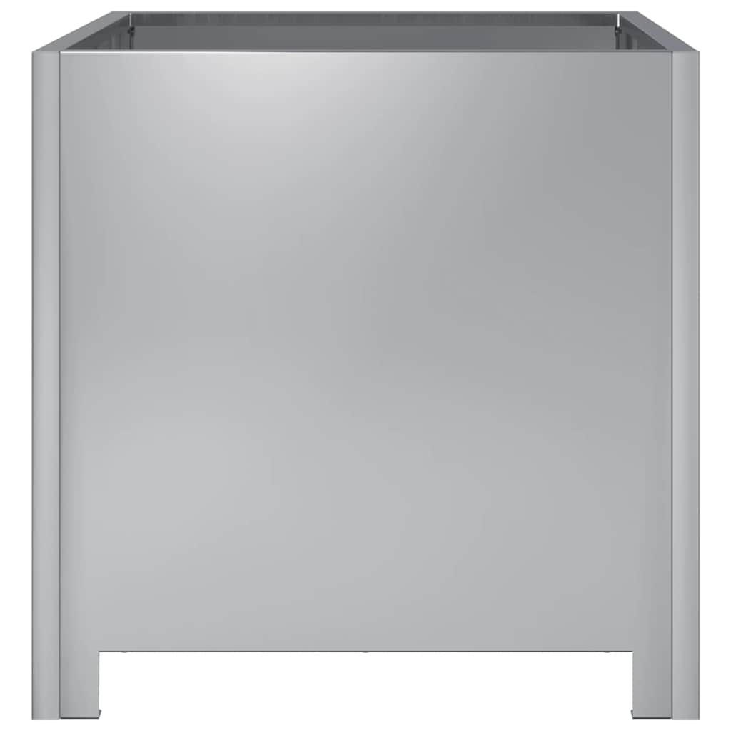 Posude za biljke kom. pocinčani čelik - sivi, 40 x 40 x 40 cm, 2 - number 7.