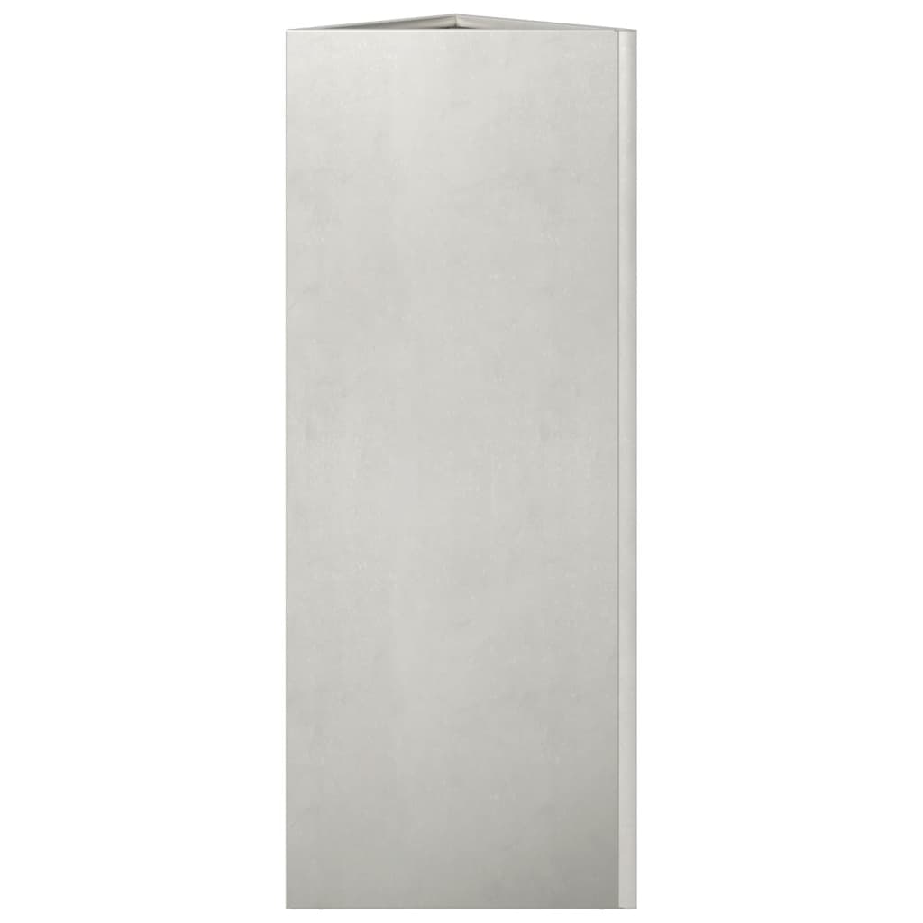 Trokutasta žardinjera od nehrđajućeg čelika - nehrđajući čelik/svijetlo siva, 30 x 26 x 75 cm, 1 - number 5.