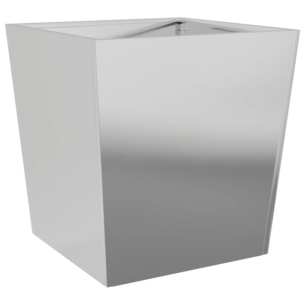 Planter boxes galvanised steel - galvanised steel/grey, 50 x 50 x 50 cm, 2 - number 5.