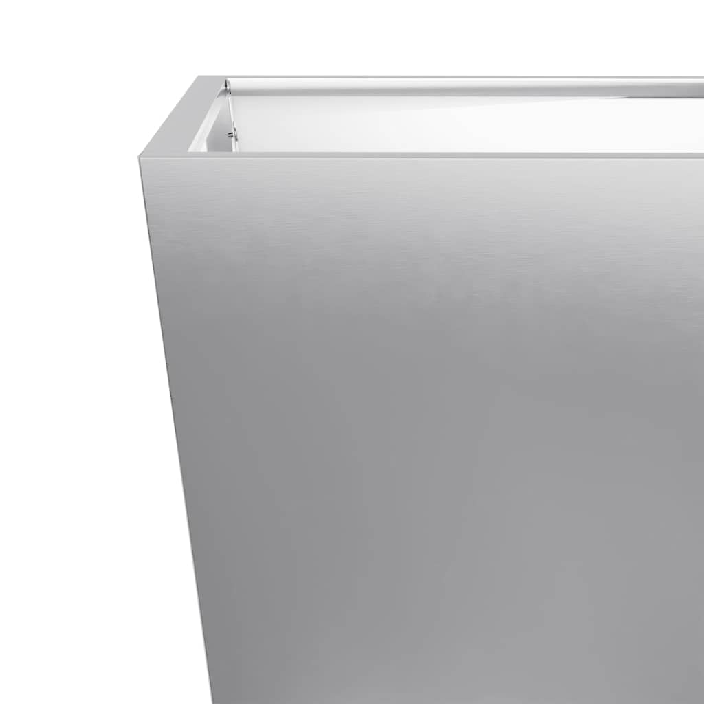 Planter boxes galvanised steel - galvanised steel/grey, 50 x 50 x 50 cm, 2 - number 9.