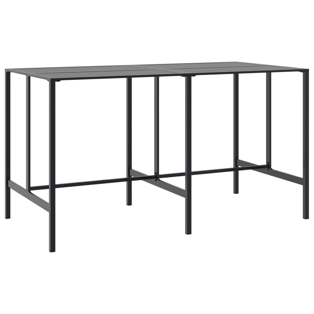 Barbord 200x100x110 cm pulverlakeret stål sort - number 2.