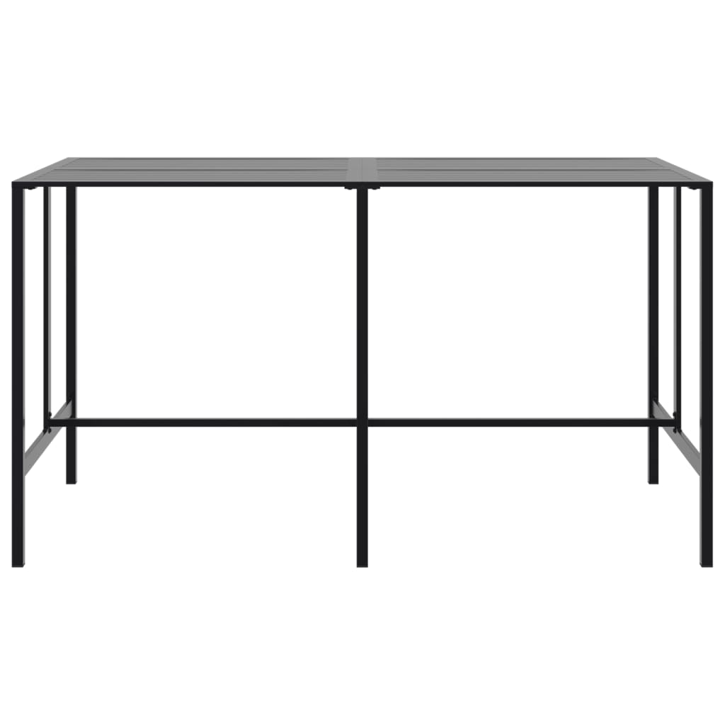 Barbord 200x100x110 cm pulverlakeret stål sort - number 3.